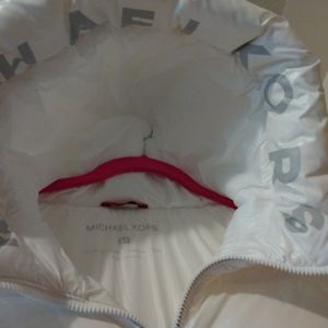 Pearl white puffer jacket